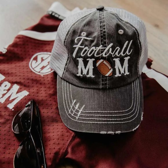 Accessories - FOOTBALL MOM TRUCKER HAT